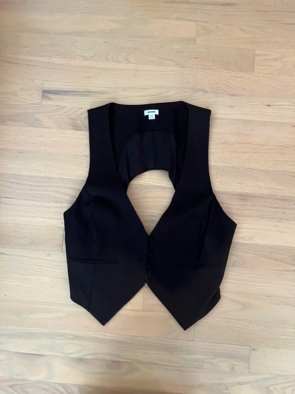 GARAGE Black Women's Tailored Vest